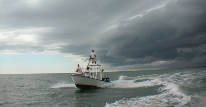 avoiding bad weather on boat