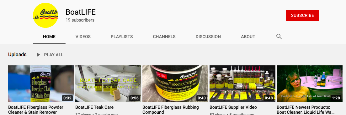 BoatLIFE YouTube channel